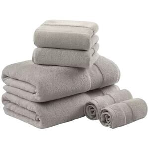 Madison Park Signature Turkish Cotton 6-Pc. Bath Towel Set Color:Silver